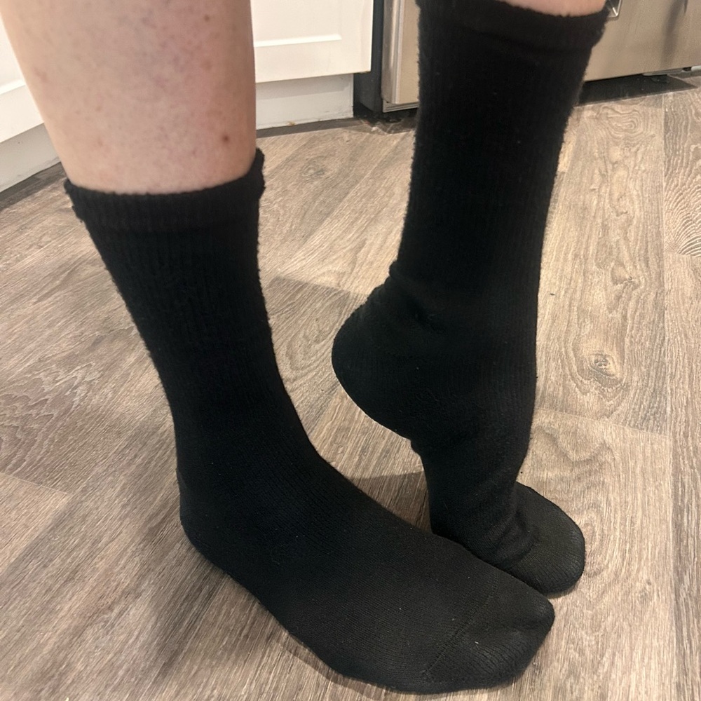 7-Day Worn Men's Black Socks